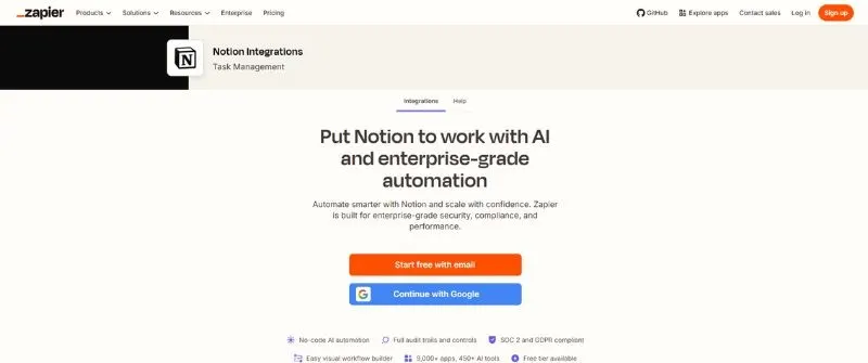 10 Best AI Tools for Productivity in 2026 4 Zapier and Notion AI productivity tools for workflow automation and task management