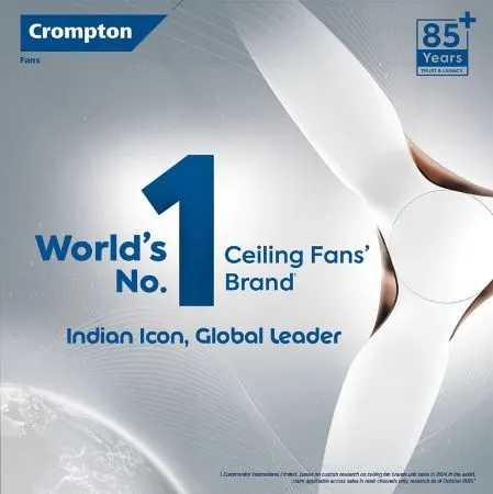 Best Home Appliances in India (2026): The Ultimate Buyer’s Guide 8 Crompton Surebreeze Sea Sapphira 1200 mm Ceiling Fan