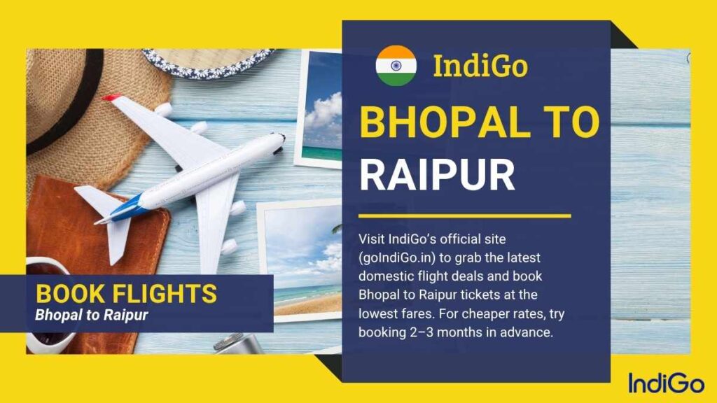 bhopal to raipur flight 2025