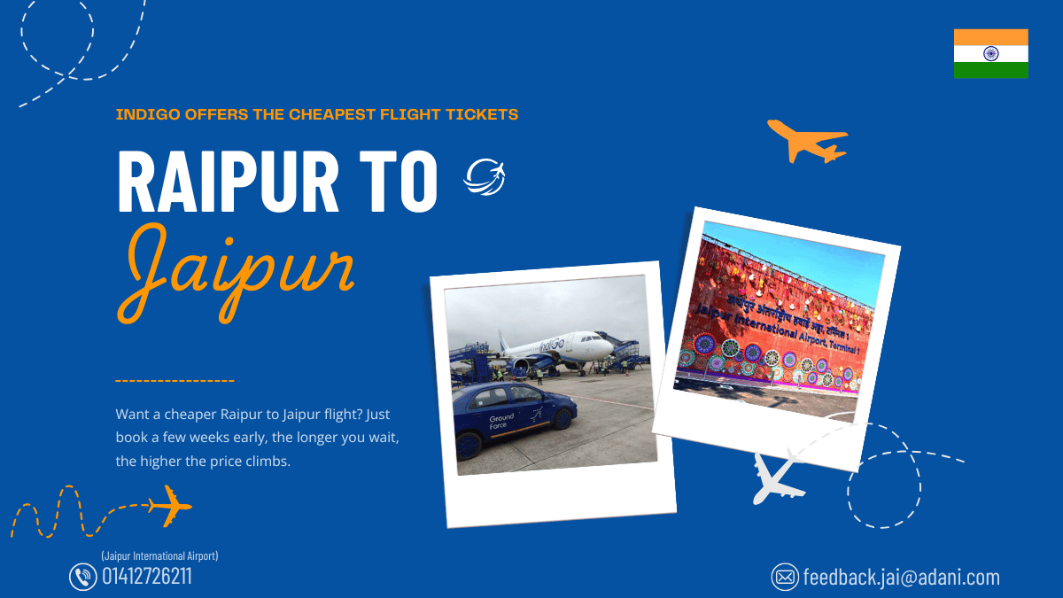 raipur to jaipur flight 2025