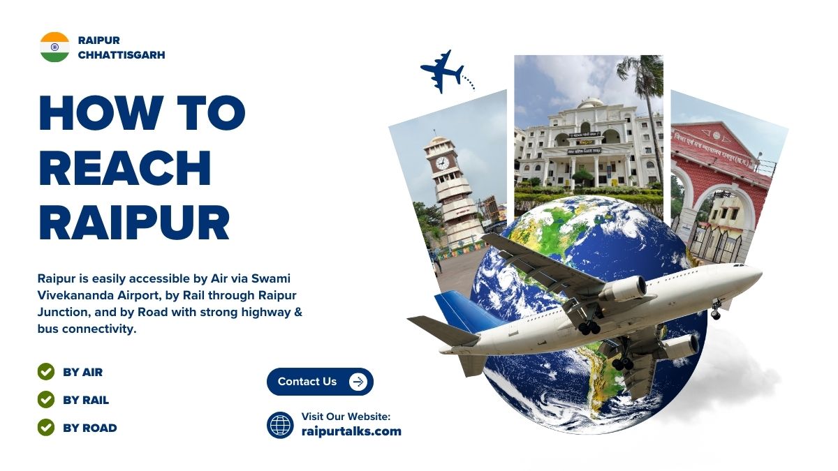 How to Reach Raipur Chhattisgarh