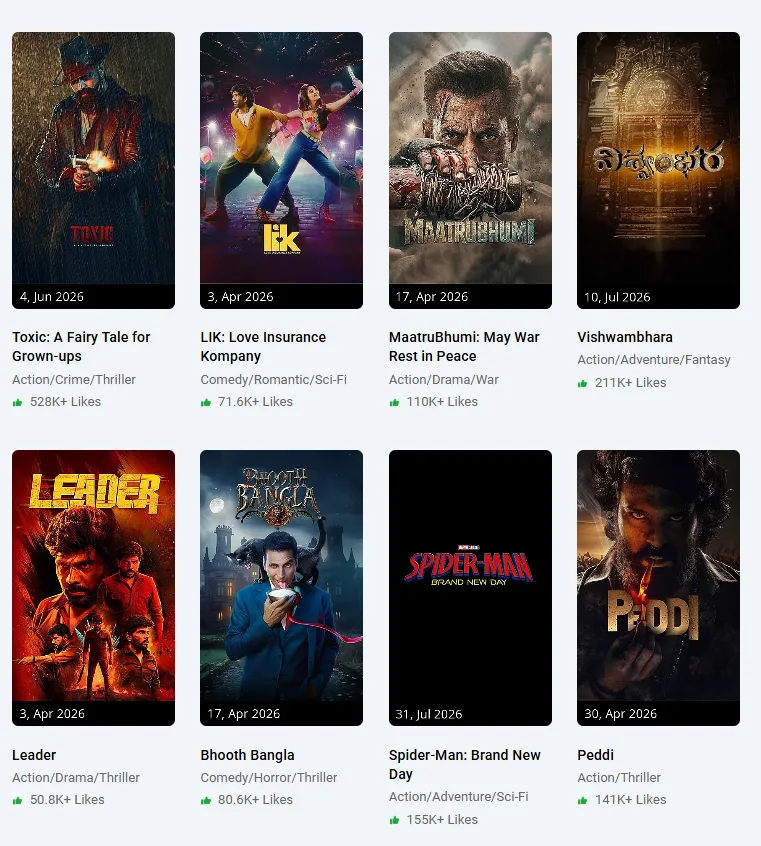 Upcoming Movies In Raipur 2026