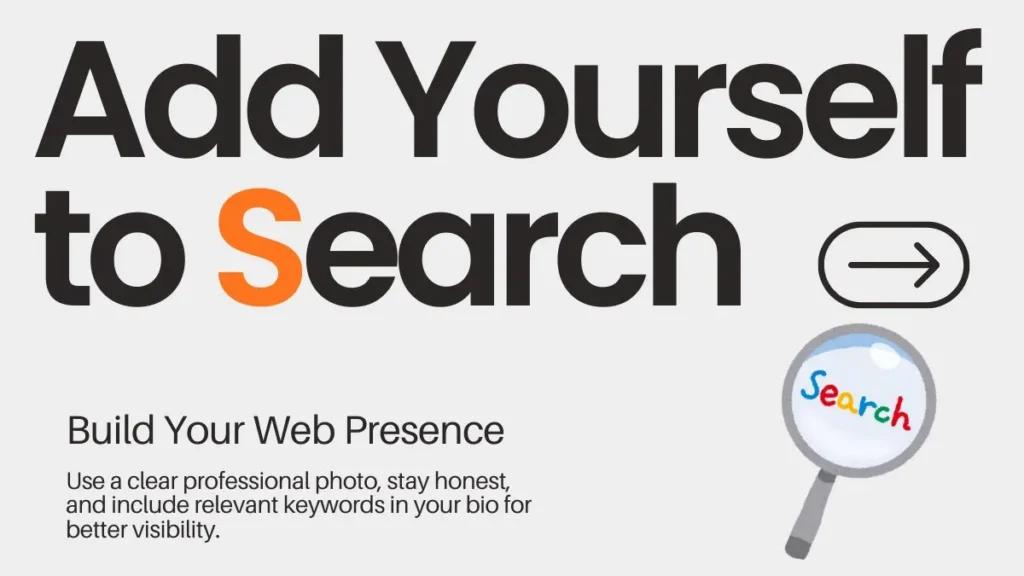 Add Yourself to Search