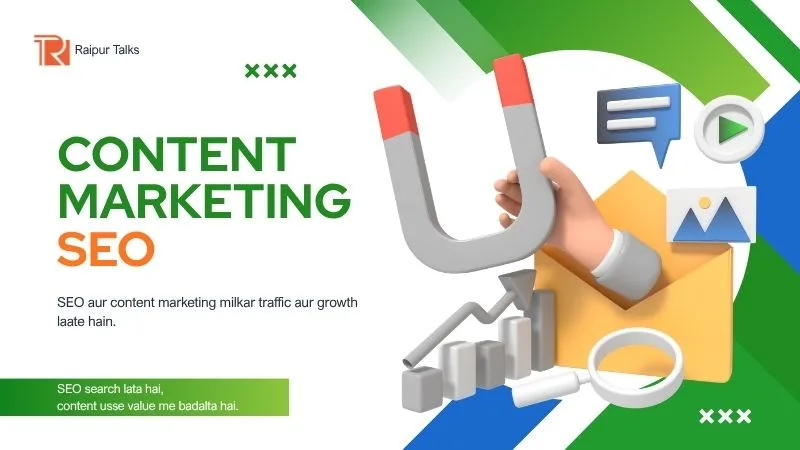Content marketing aur SEO se traffic aur growth