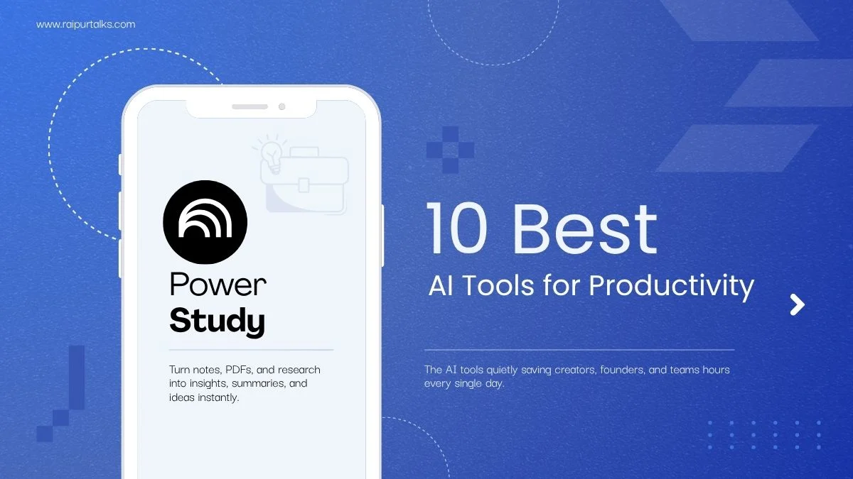 10 Best AI Tools for Productivity in 2026 1 Illustration of the best AI productivity tools used for automation, research, writing, and workflow management in 2026